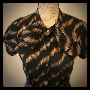 Urban Outfitters  black print dress